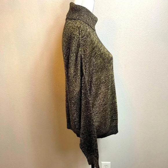 VINTAGE Knitmakers metallic gold/black sweater - Picture 4 of 10